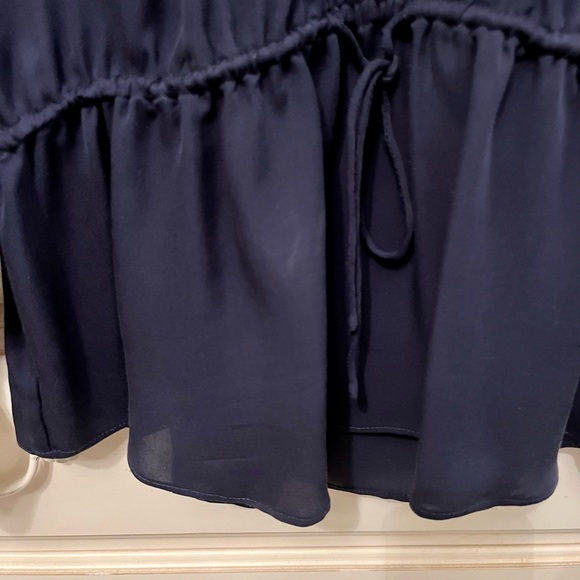 Joie Blue Long-Sleeve Ruffle Blouse - Picture 4 of 4